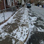 Unshoveled/Icy Sidewalk at 55 Franklin St