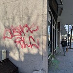 Graffiti at 256 Harvard St