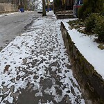Unshoveled/Icy Sidewalk at 7 Oakland Rd