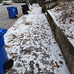 Unshoveled/Icy Sidewalk at 19 Oakland Rd